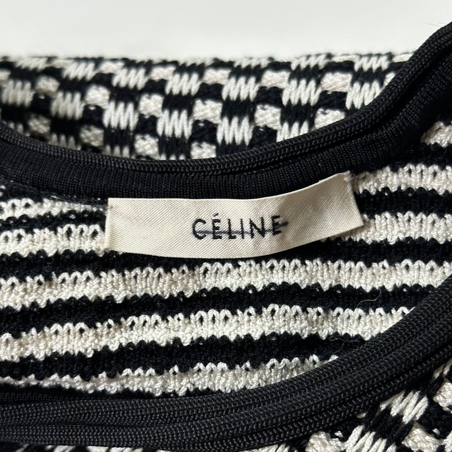 CELINE Spring Summer 2016 Knitted Bustier Crop Top