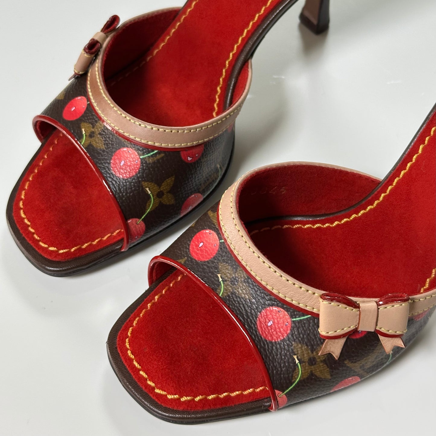 LOUIS VUITTON × TAKASHI MURAKAMI Spring Summer 2005 Cherry Monogram Sandals