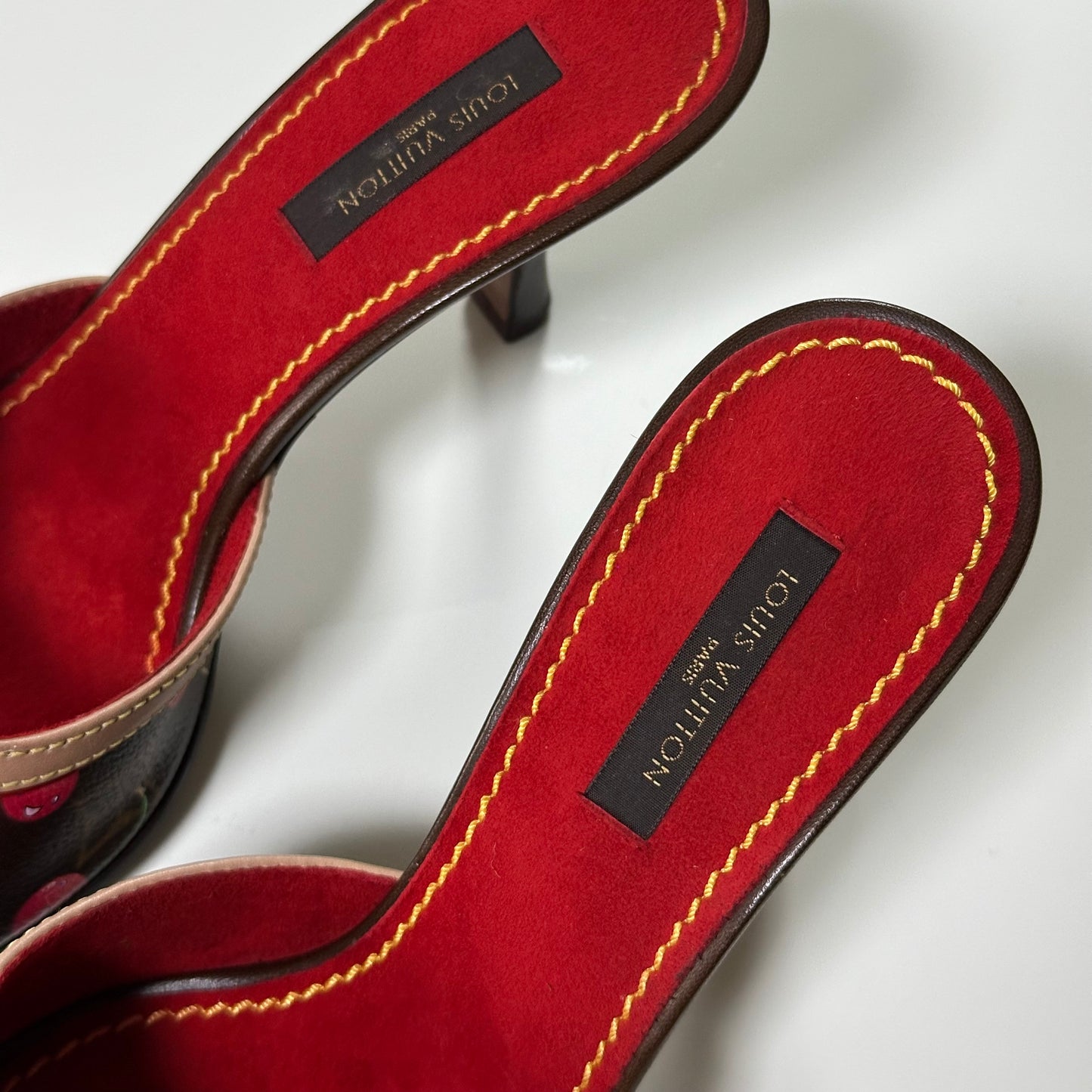 LOUIS VUITTON × TAKASHI MURAKAMI Spring Summer 2005 Cherry Monogram Sandals