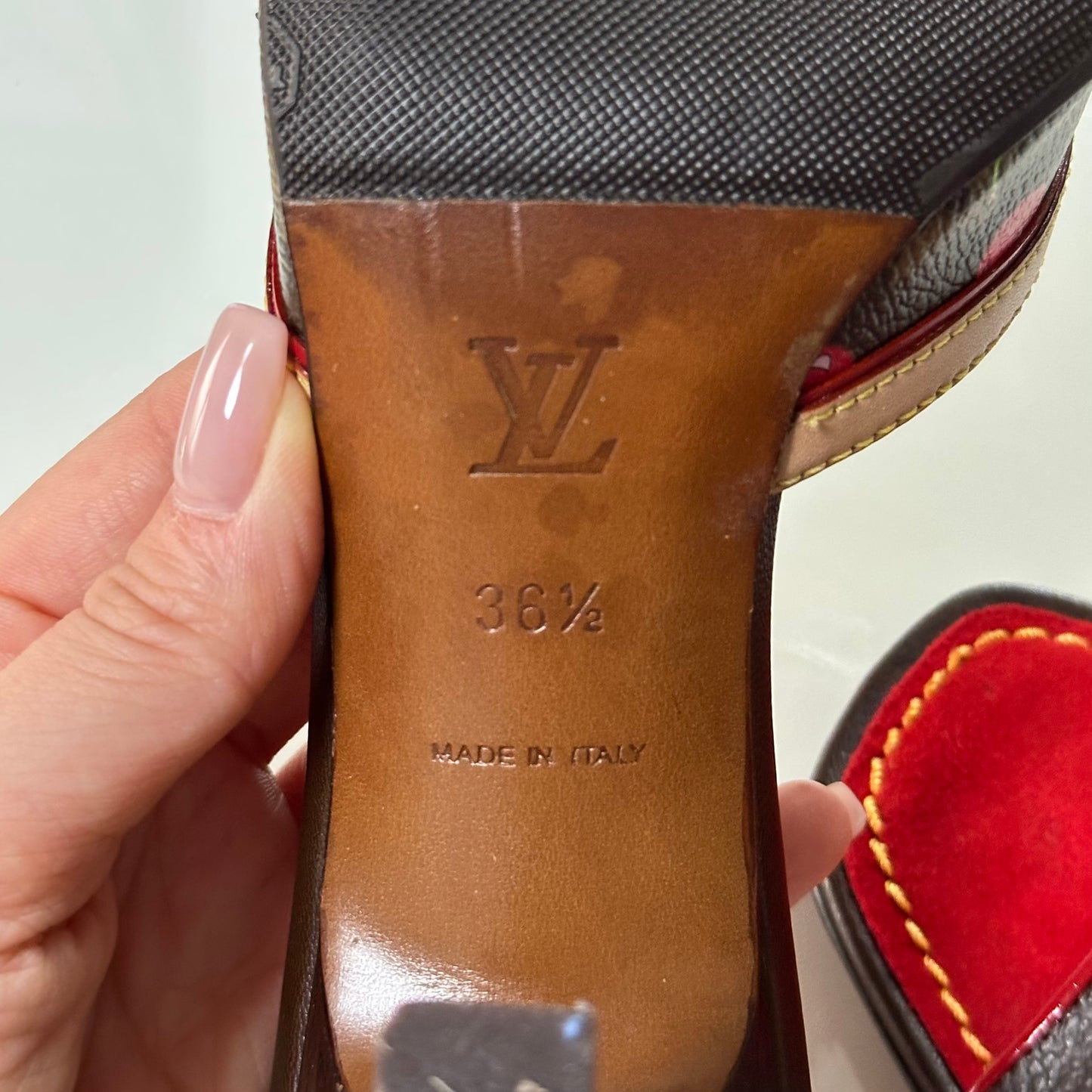 LOUIS VUITTON × TAKASHI MURAKAMI Spring Summer 2005 Cherry Monogram Sandals