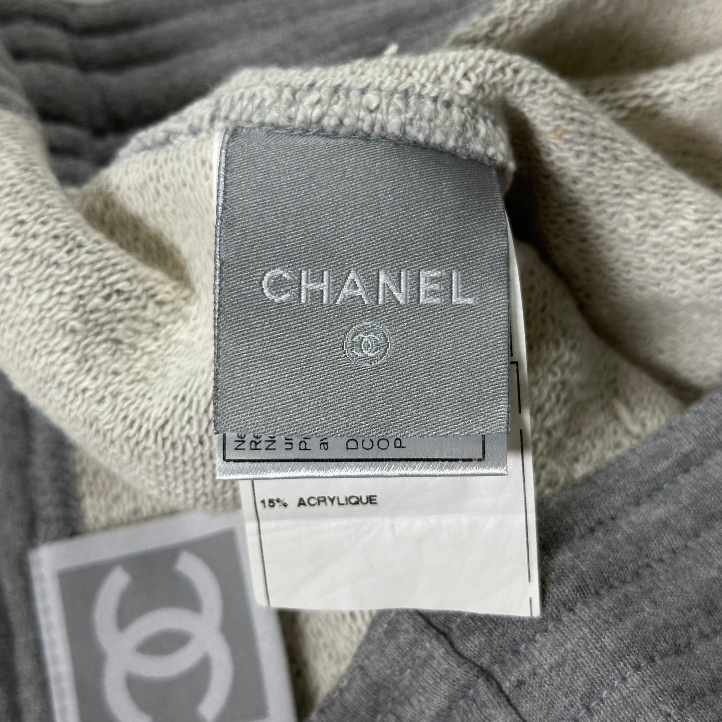 CHANEL Sport Spring Summer 2005 Sweat Mini Skirt with Leg Warmers