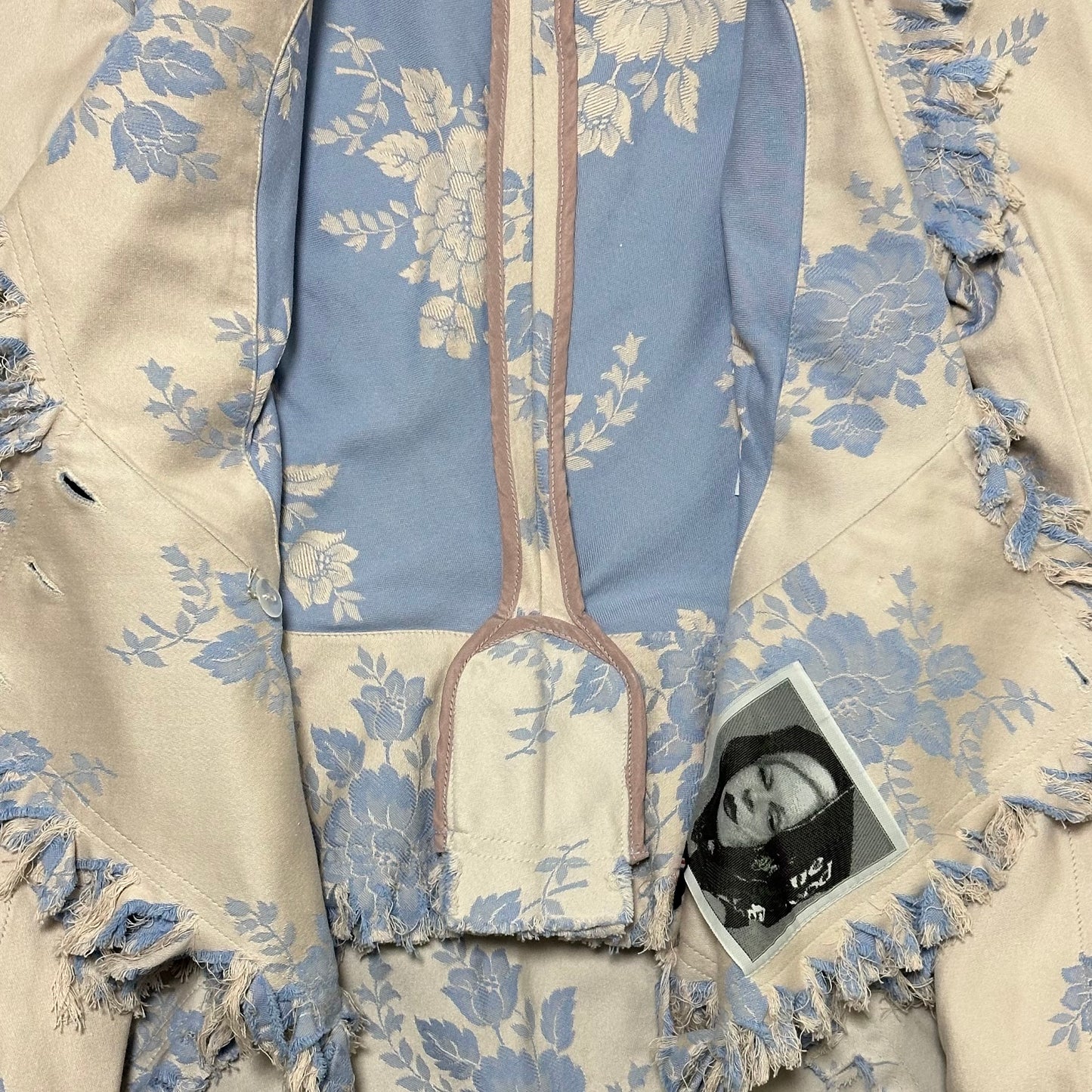VIVIENNE WESTWOOD Spring Summer 1998 "Tied To The Mast" Floral Jacket and Midi Skirt Set Up