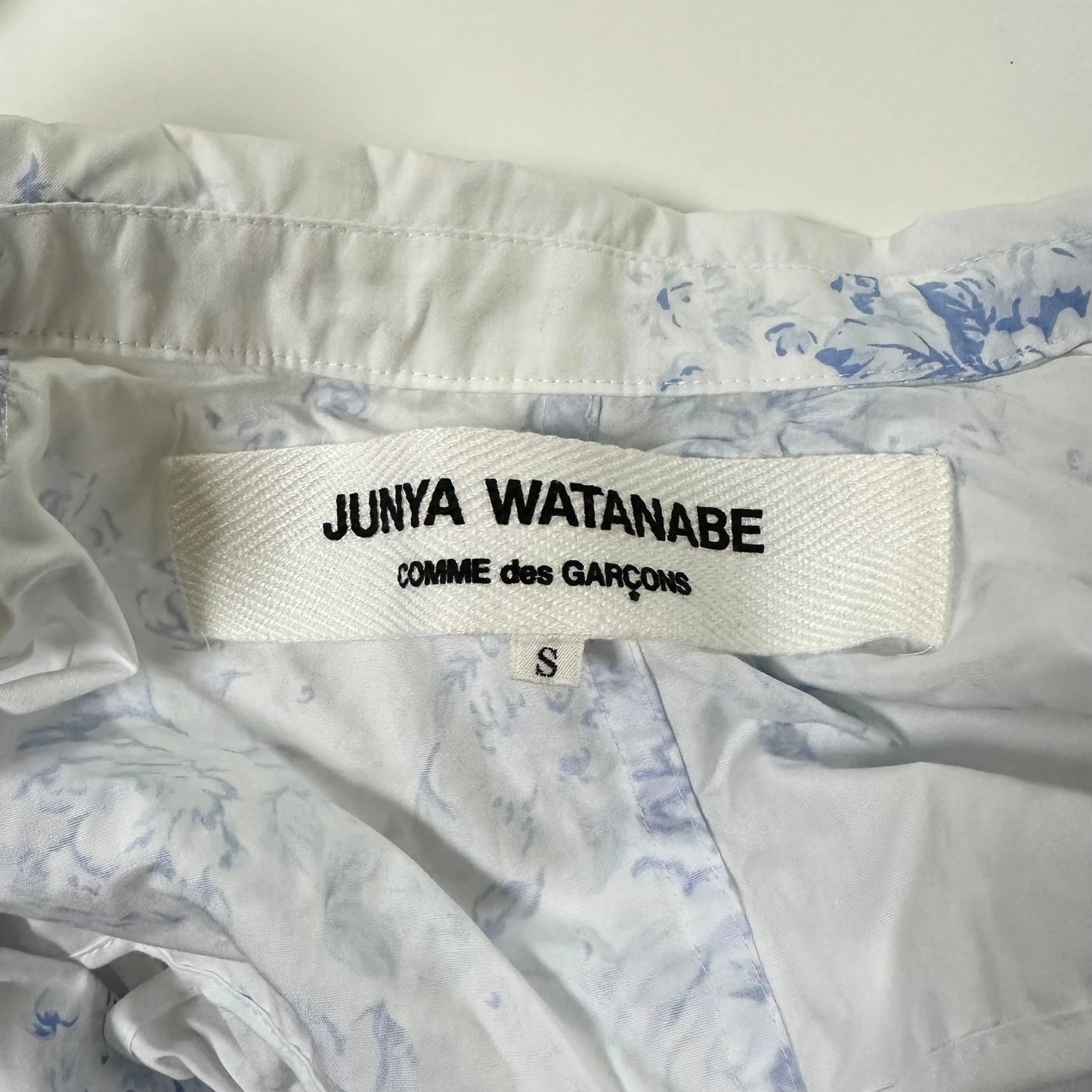 JUNYA WATANABE Spring Summer 2003 Floral Print Parachute Shirt and Midi Skirt Set Up