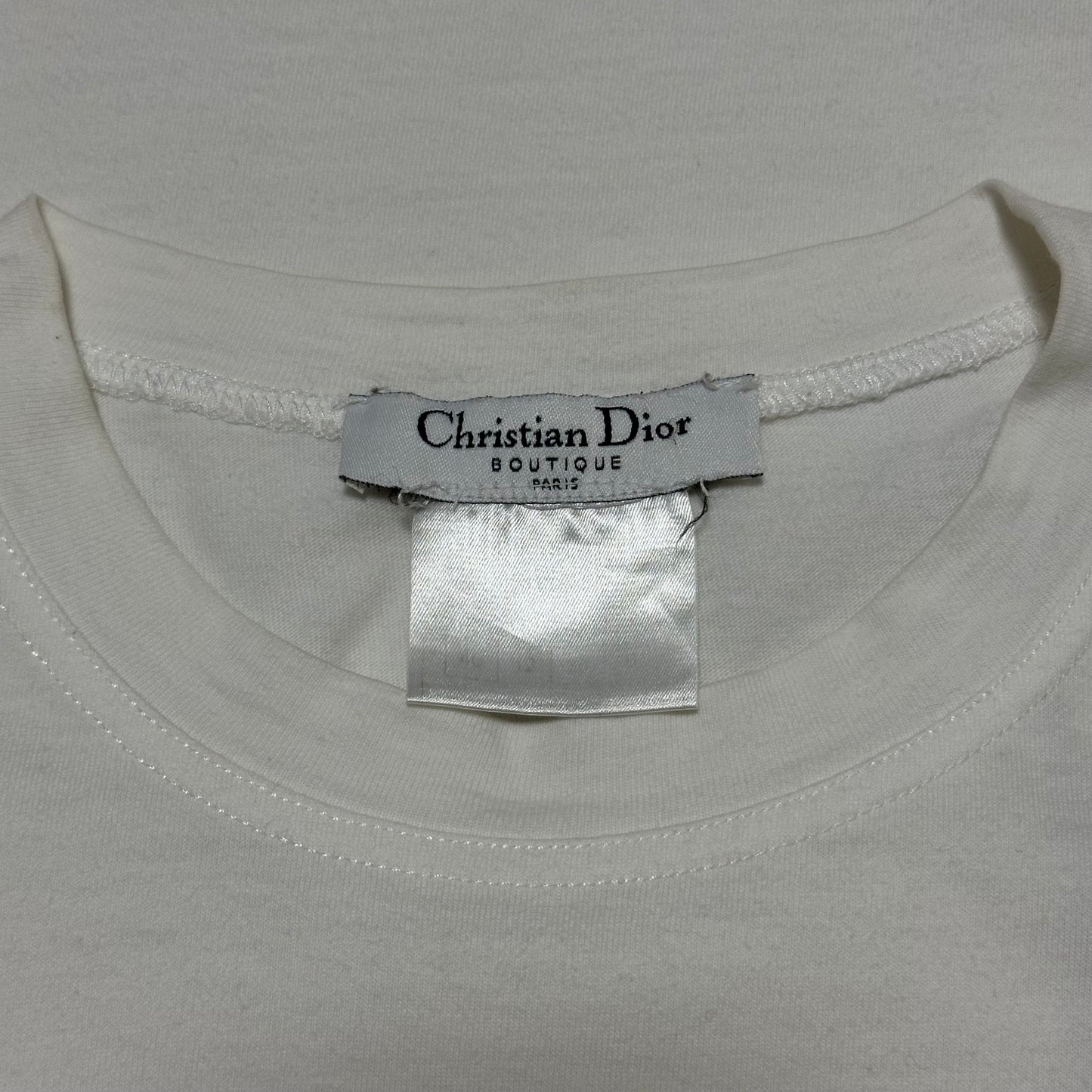 CHRISTIAN DIOR Spring Summer 2002 Gothic Logo T-Shirt