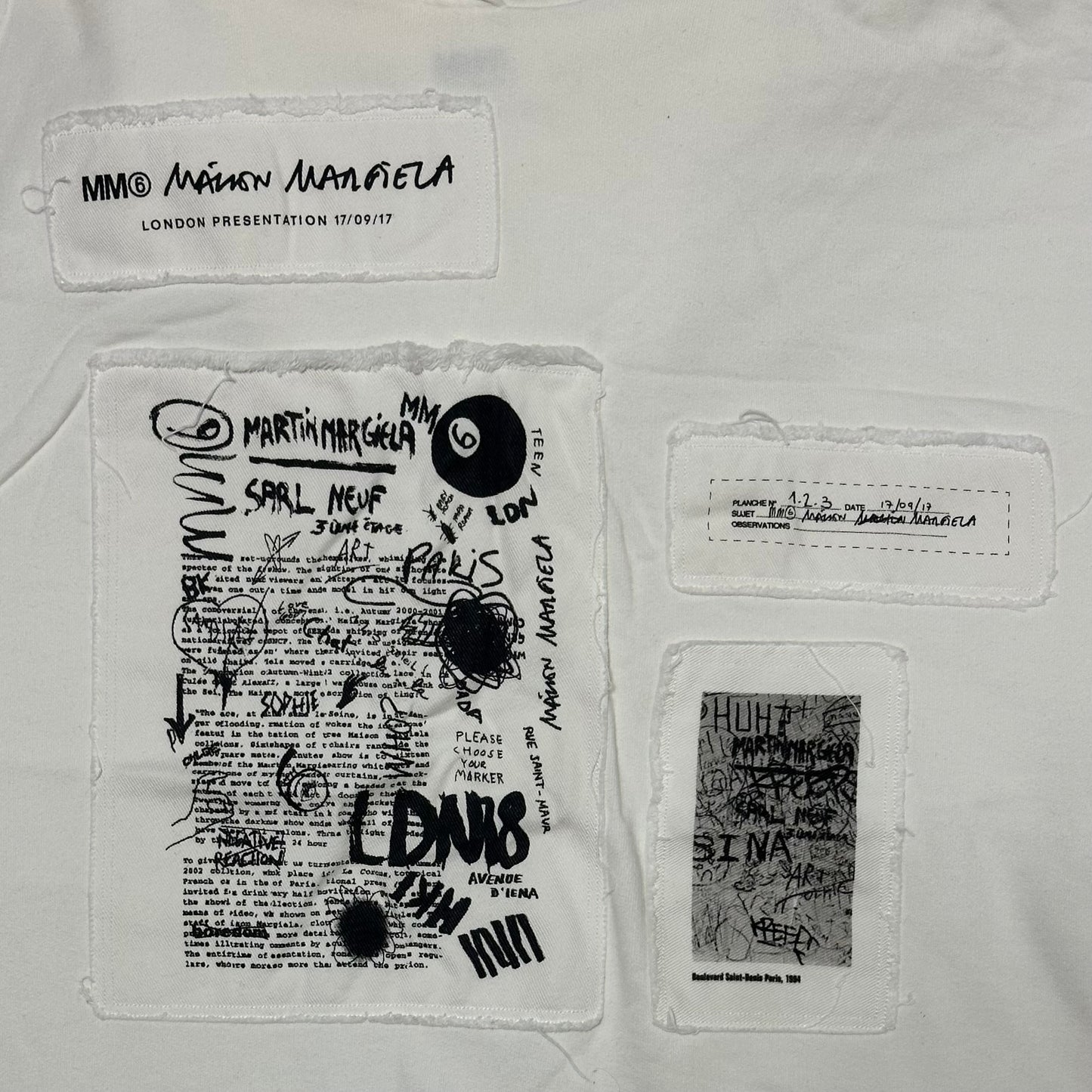 MM6 MAISON MARGIELA Spring Summer 2018 Drawing Street Art Dress