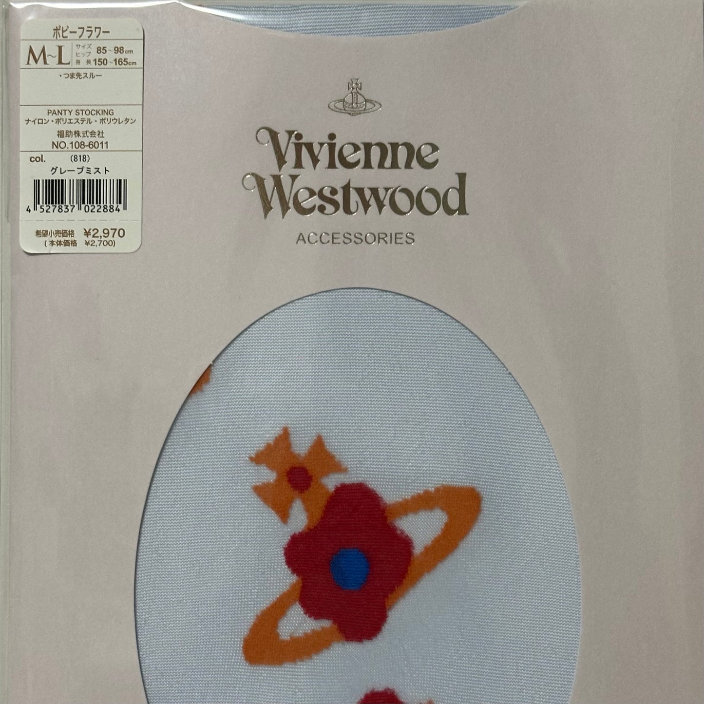 VIVIENNE WESTWOOD Poppy Flower Orb Printed Tights