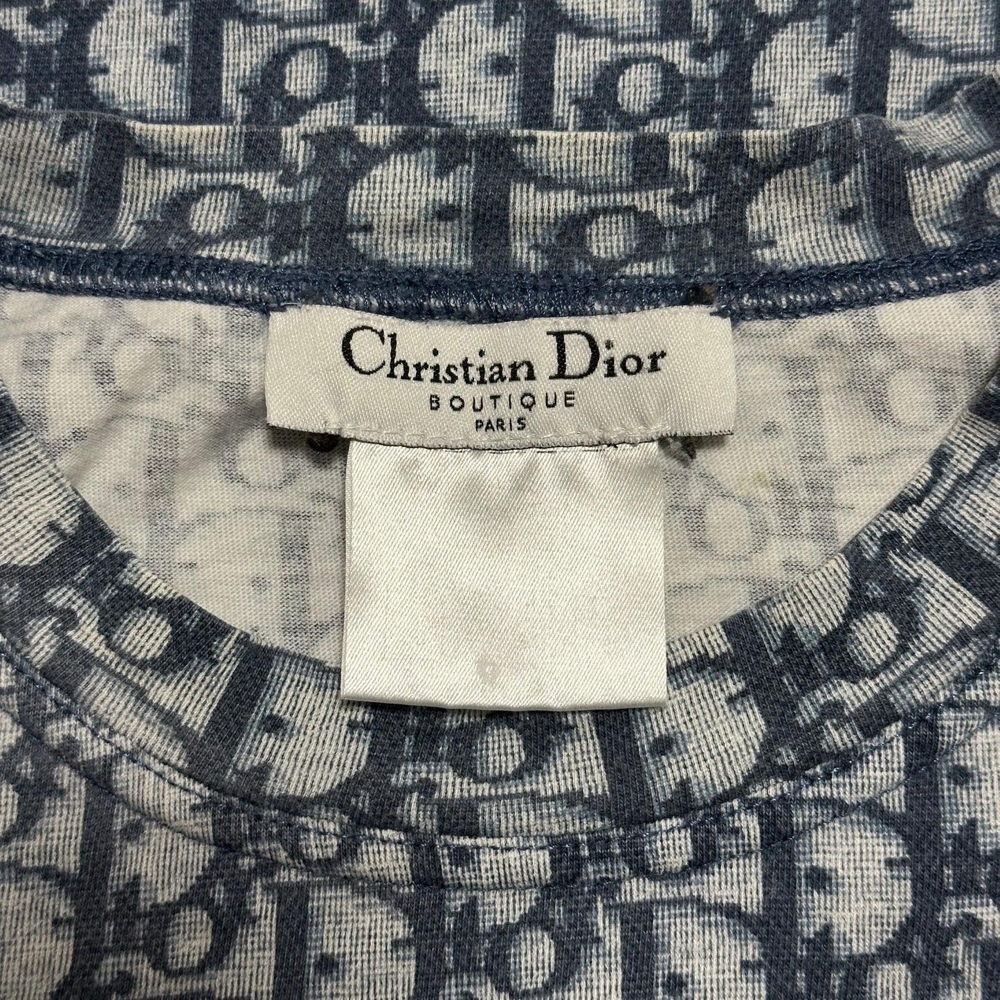 CHRISTIAN DIOR Spring Summer 2002 Trotter Print T-Shirt