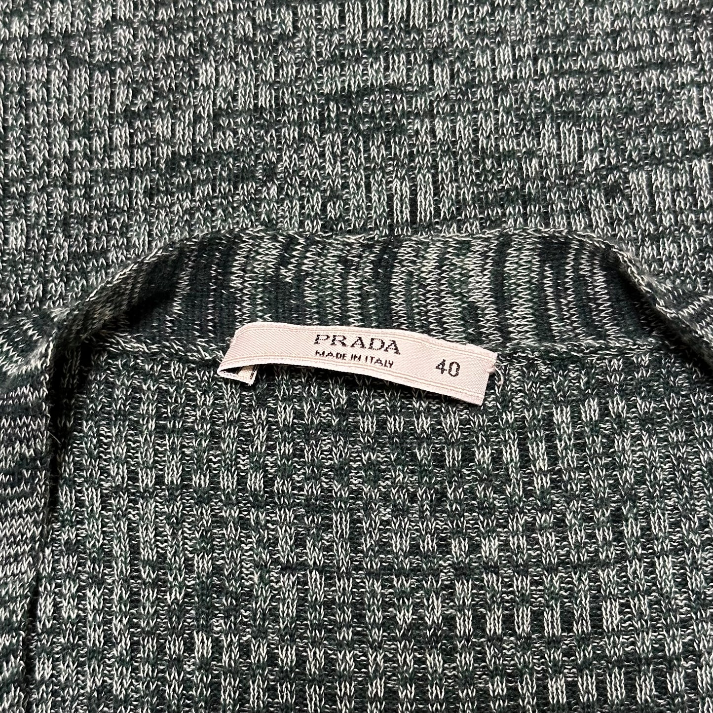 PRADA Spring Summer 2008 "Fairy" Ribbed Knit Button Up Vest