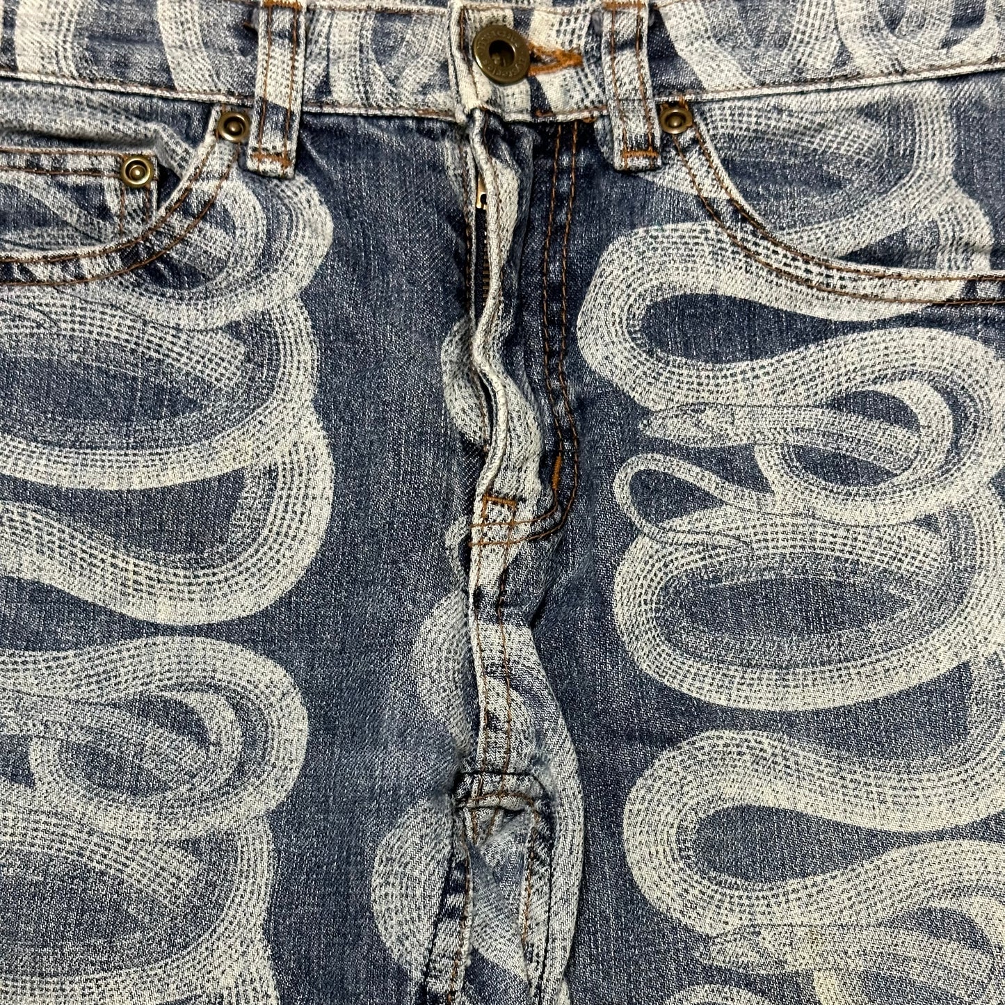 HYSTERICS Snake Print Denim Pants