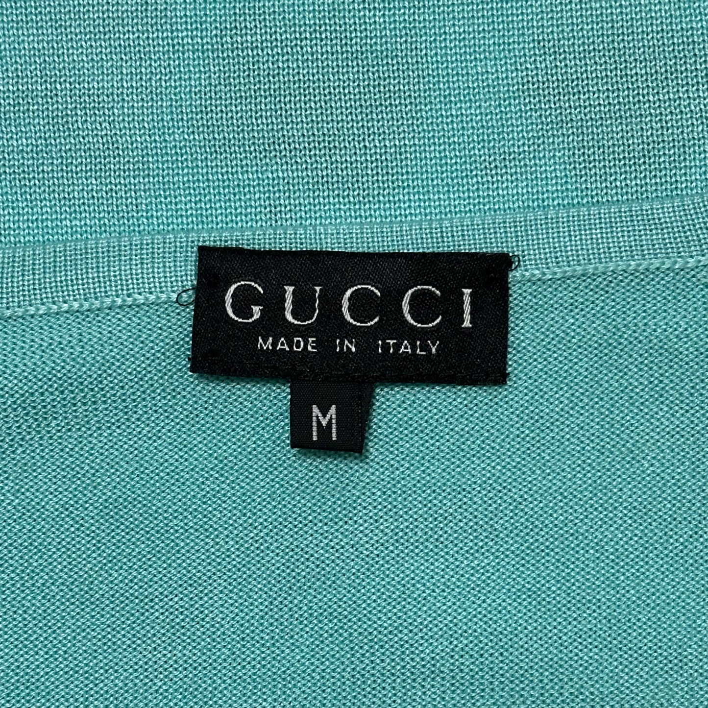 GUCCI Spring Summer 1996 Fruit Print V-neck Knit Pullover