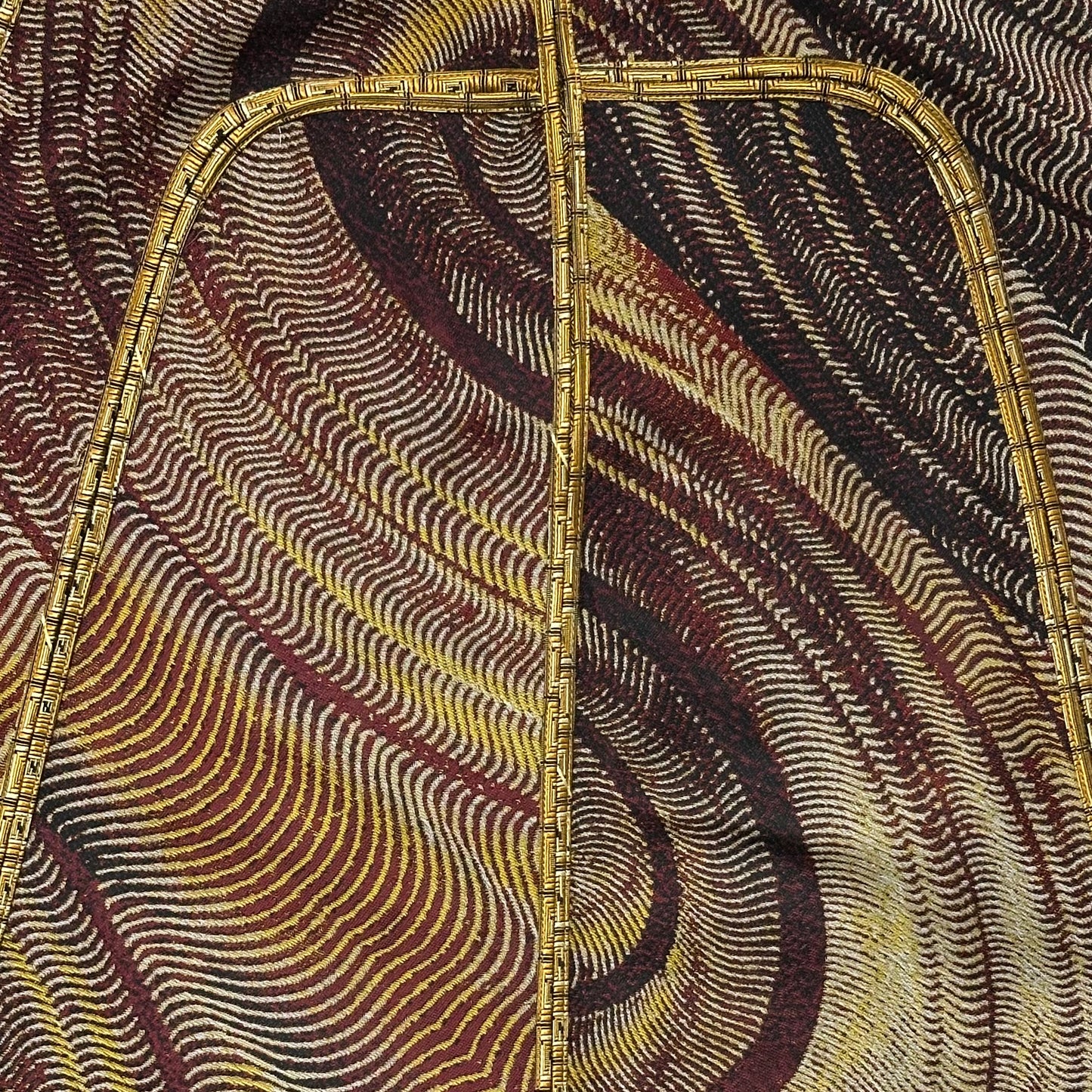 FENDI Fall Winter 2000 Jacquard Flared Midi Skirt