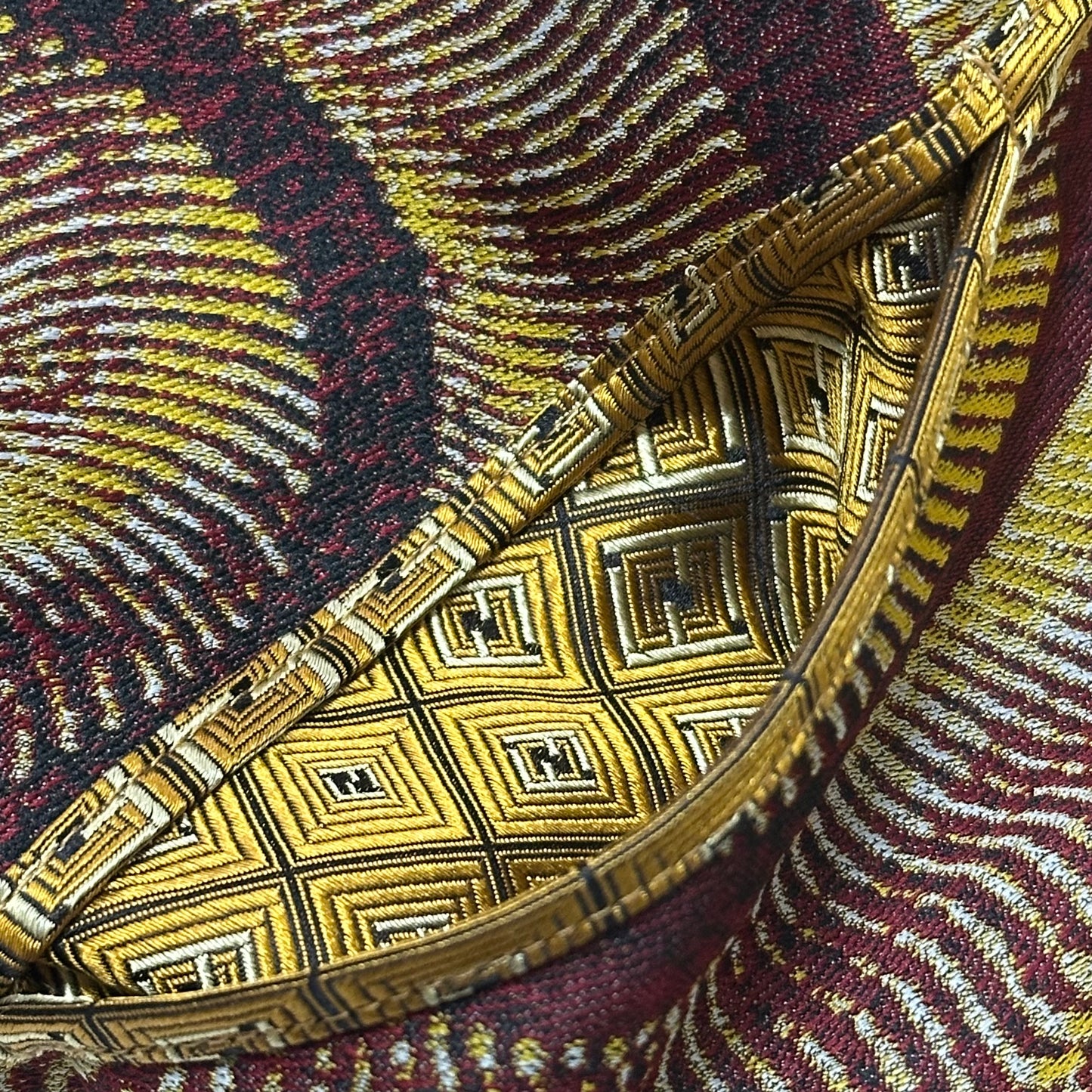 FENDI Fall Winter 2000 Jacquard Flared Midi Skirt