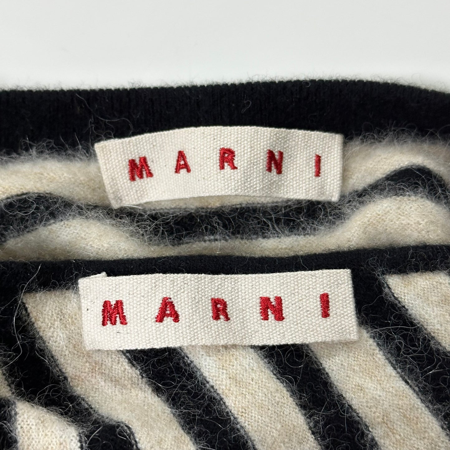 MARNI Striped Knit Midi Dress and Cropped Cardigan Set Up