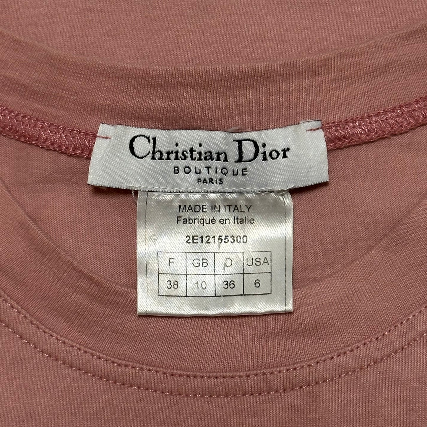CHRISTIAN DIOR Spring Summer 2002 "J'ADORE DIOR" Tank Top