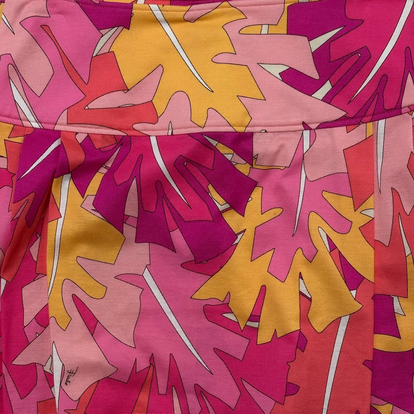 EMILIO PUCCI Spring Summer 2007 Leaf Print Pleated Mini Skirt