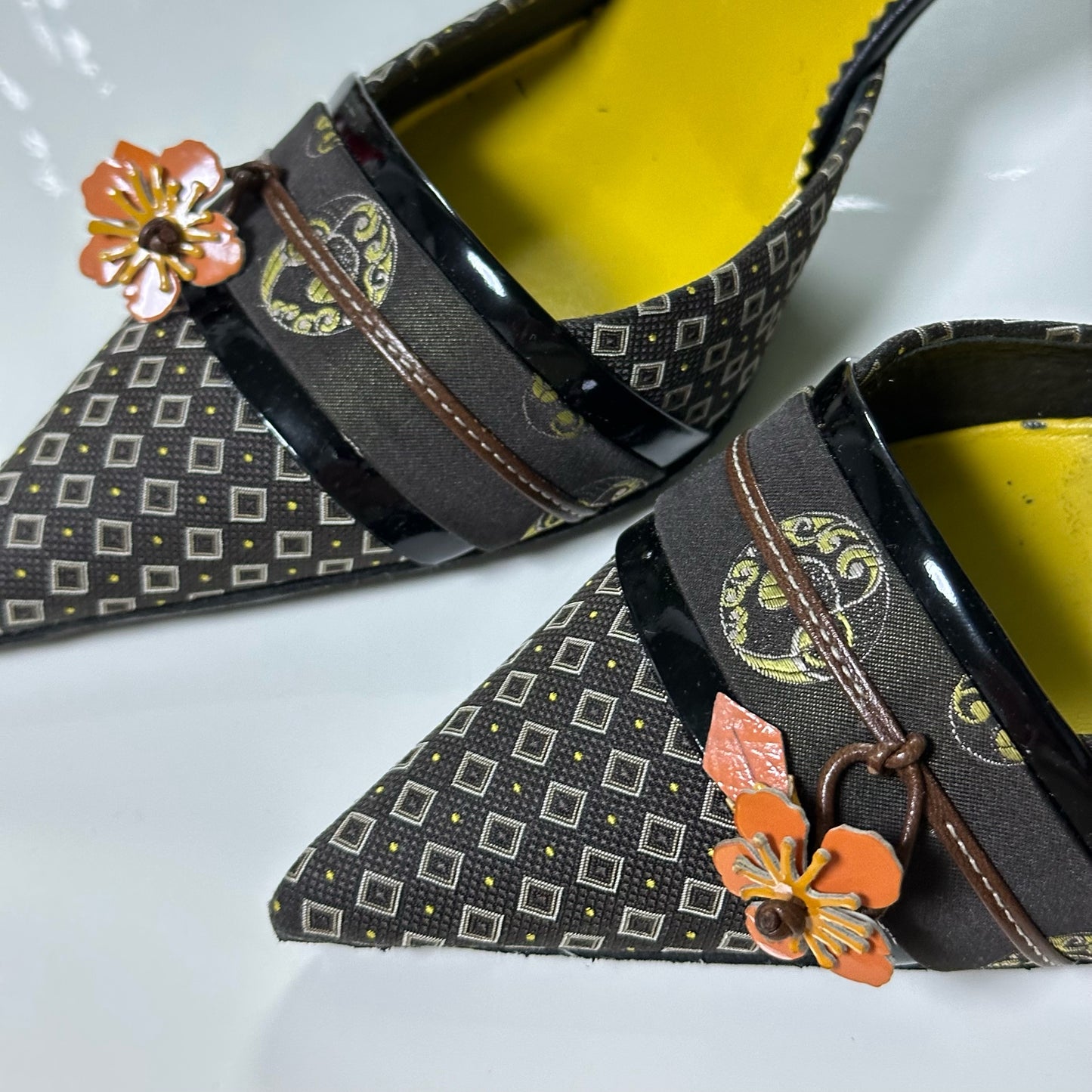 PRADA Spring Summer 2003 Flower Kimono Mules