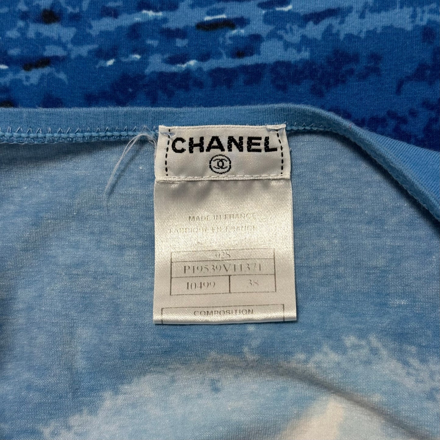 CHANEL Spring Summer 2002 Surf Logo Print Mini Dress