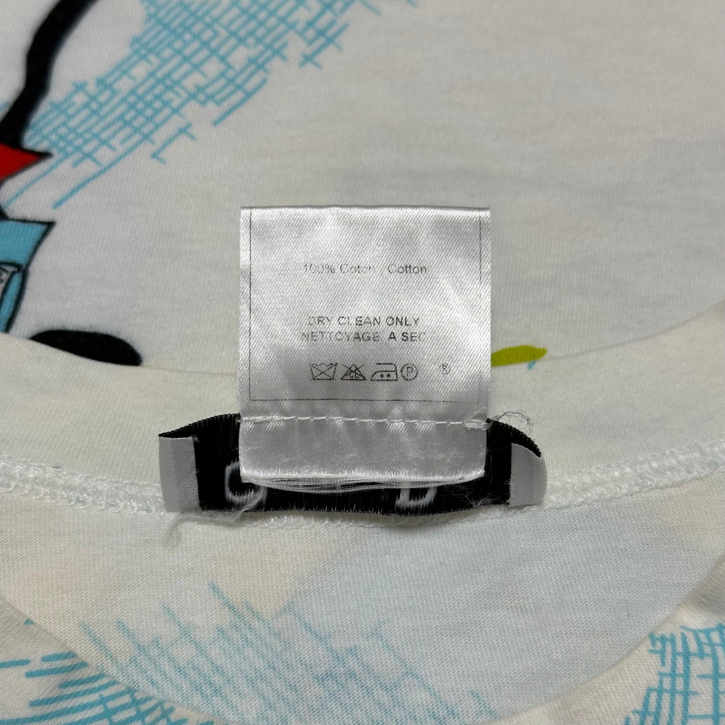 CHRISTIAN DIOR 2002 Rainbow Cartoon Print T-Shirt