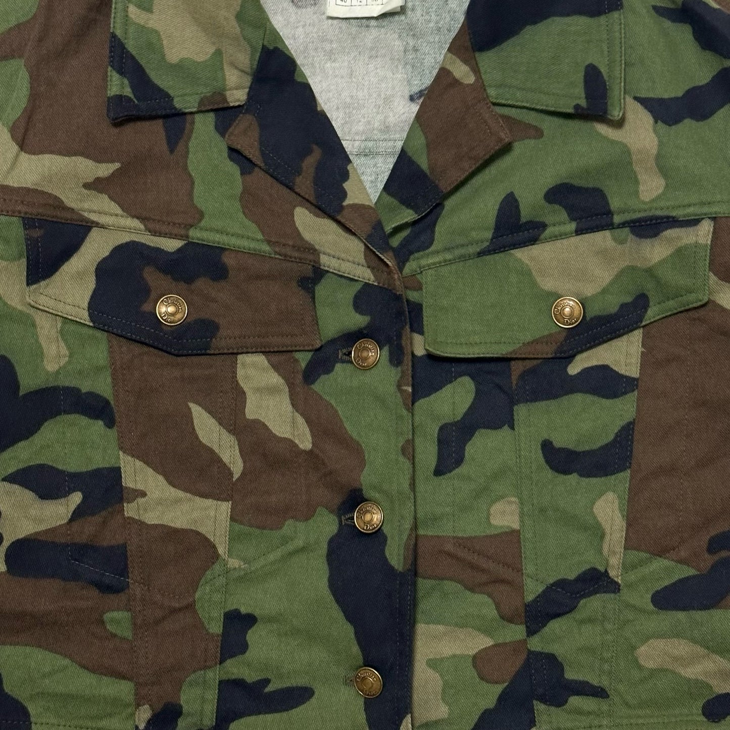CHRISTIAN DIOR Spring Summer 2001 Camouflage Cropped Jacket