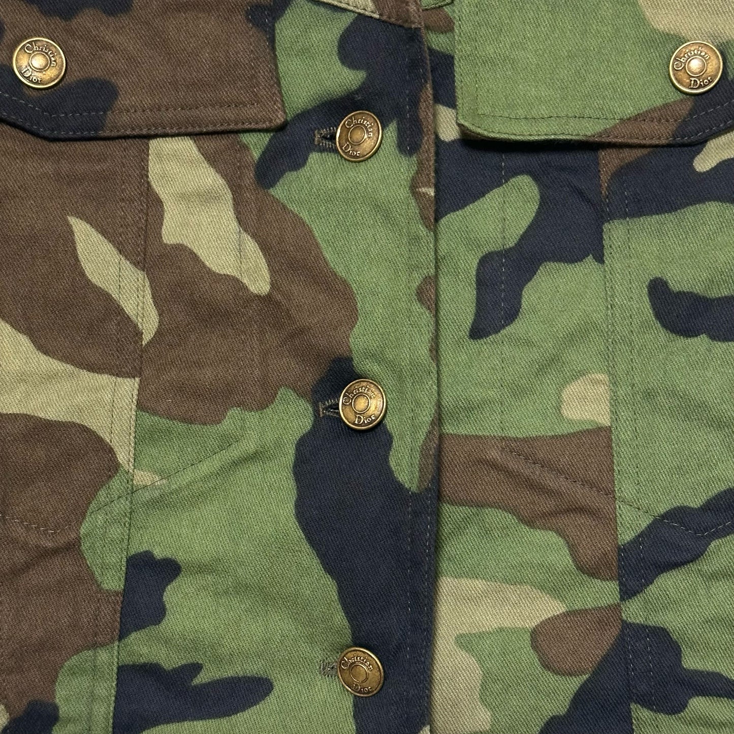 CHRISTIAN DIOR Spring Summer 2001 Camouflage Cropped Jacket