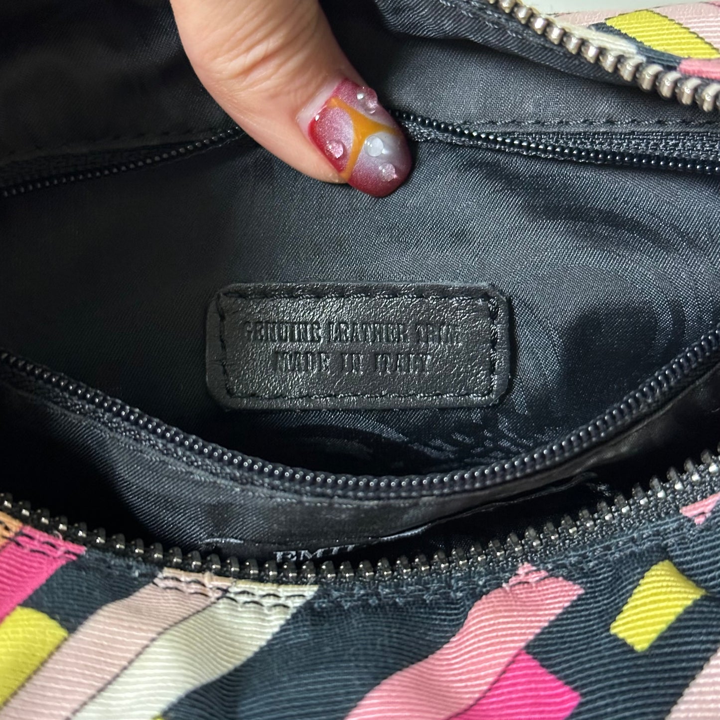 EMILIO PUCCI Fall Winter 2003 Leather Trim Mini Hand Bag