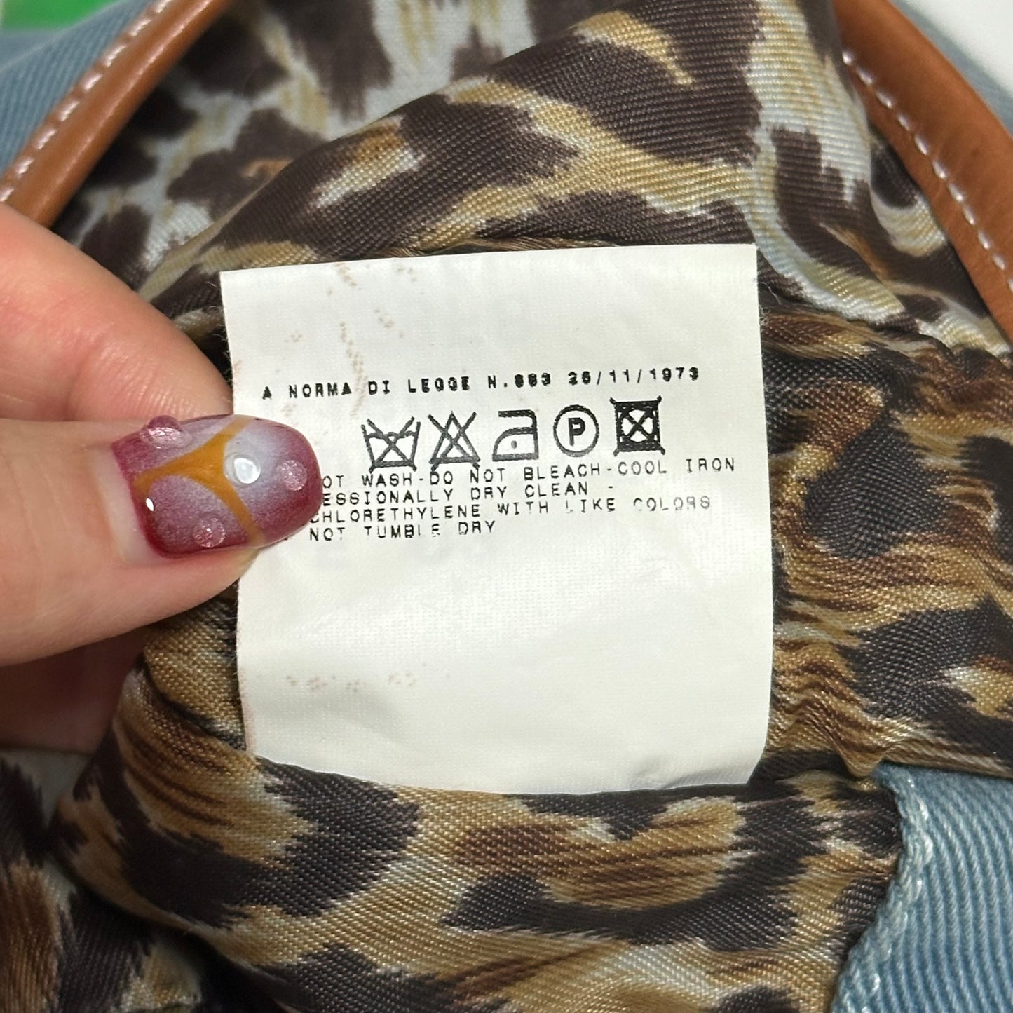 D&G Spring Summer 2003 Denim Stuffed Animal Messenger Bag