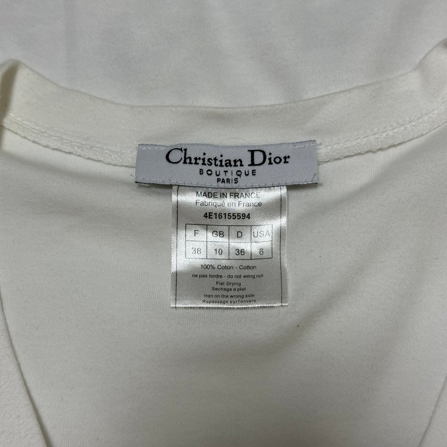 CHRISTIAN DIOR Spring Summer 2004 Gitane Tatoo Print T-Shirt
