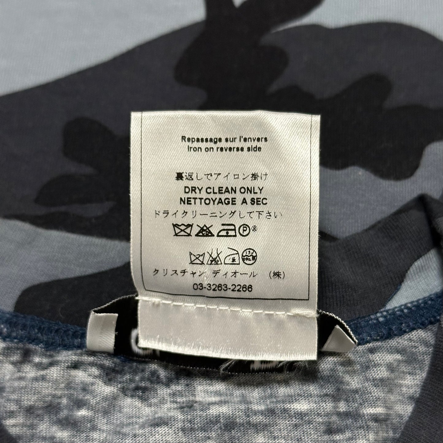 CHRISTIAN DIOR Spring Summer 2002 Camouflage T-Shirt