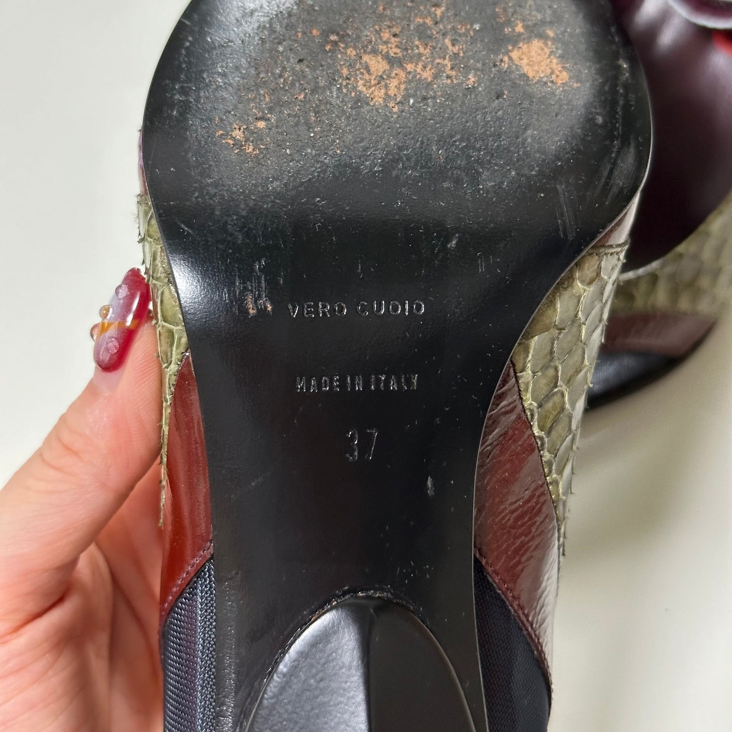 MIU MIU Spring Summer 2000 Python Mesh Pumps