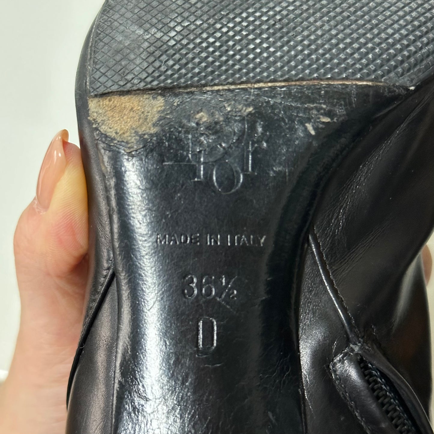 CHRISTIAN DIOR Fall Winter 2004 Leather Buckle Ankle Boots