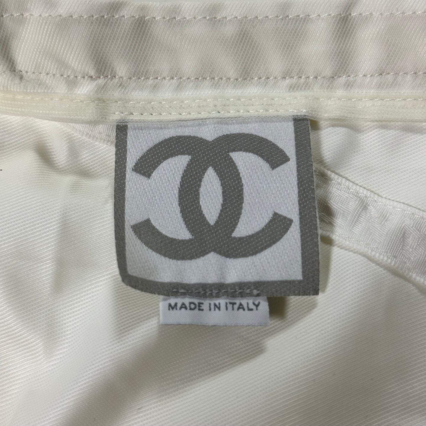 CHANEL Sport Spring Summer 2001 Scrunched Drawstring Midi Skirt
