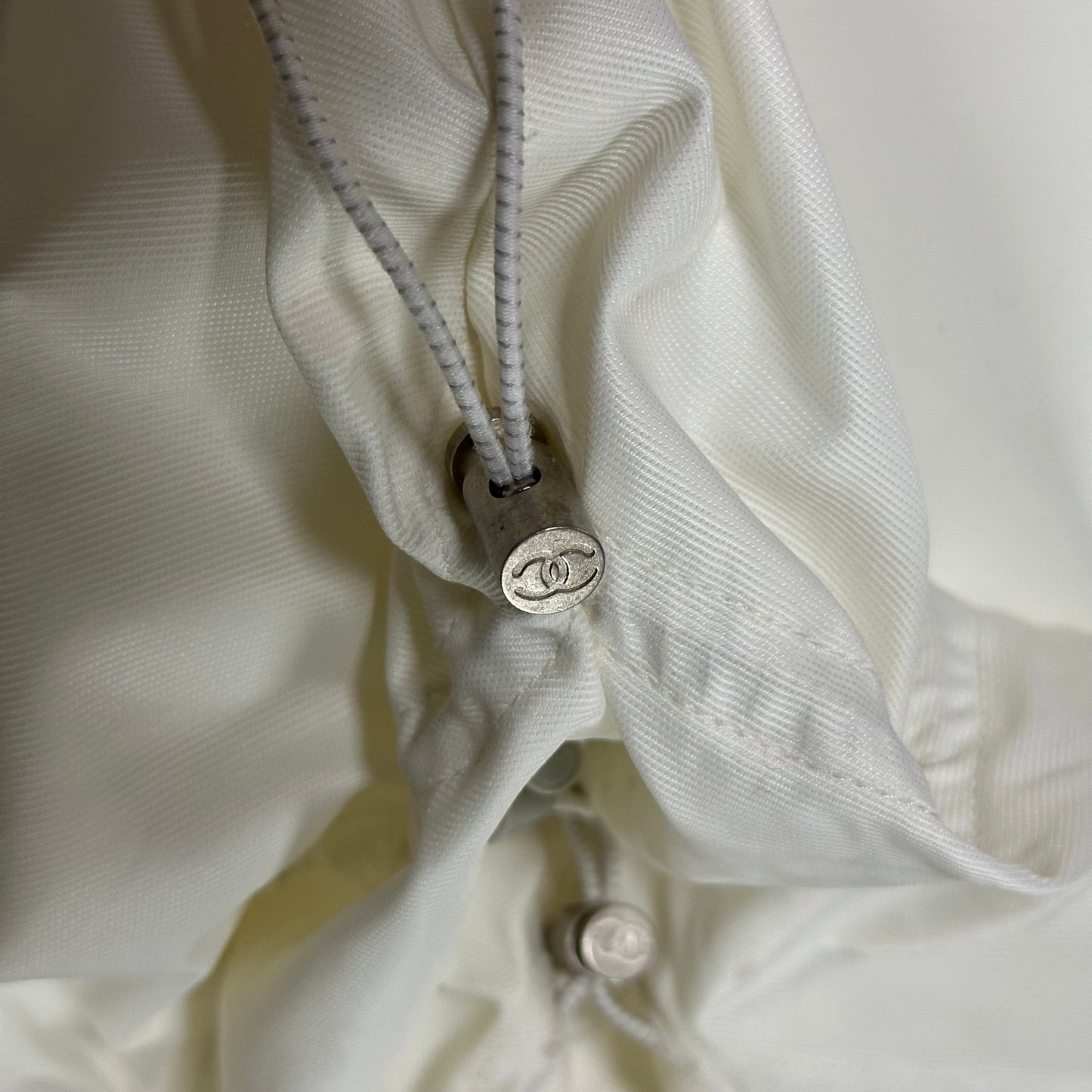 CHANEL Sport Spring Summer 2001 Scrunched Drawstring Midi Skirt