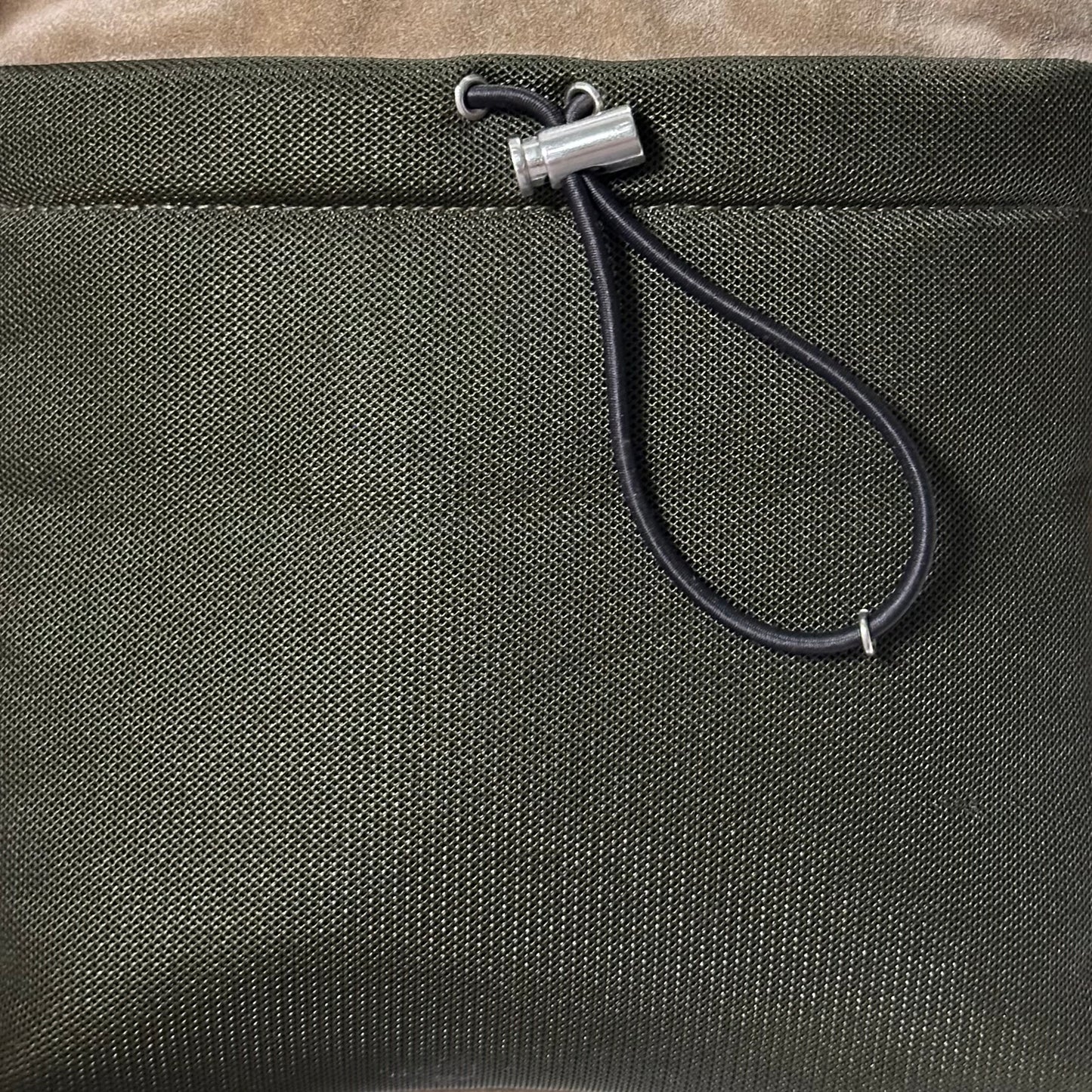 PRADA Fall Winter 1999 Appliqué Leaves Suede and Mesh Hand Bag