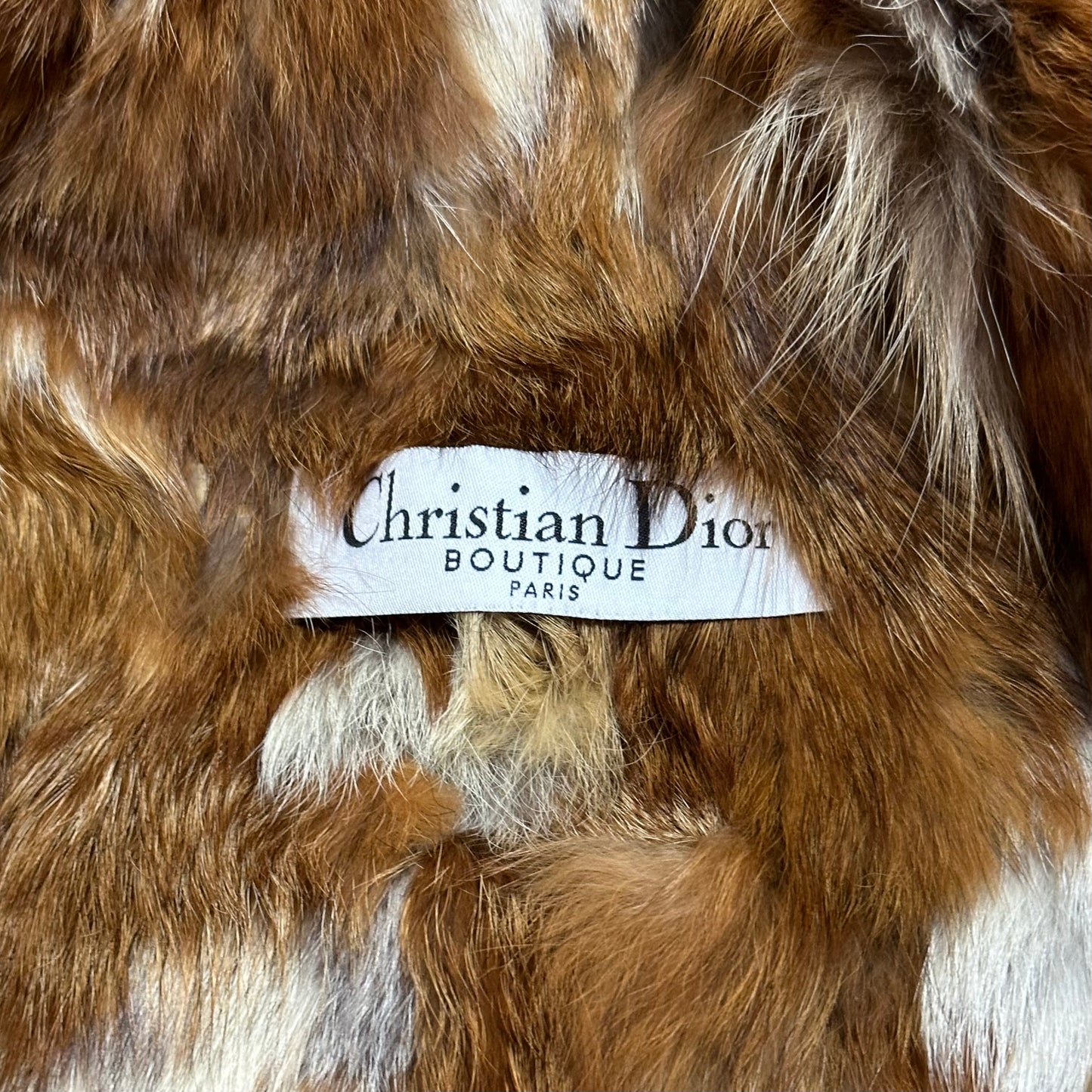 CHRISTIAN DIOR Fall Winter 2001 Patchwork Leather Fur Vest