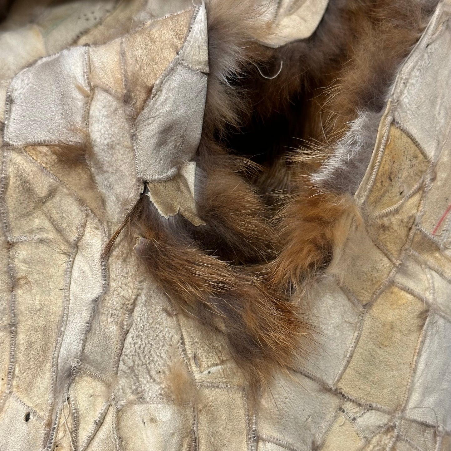 CHRISTIAN DIOR Fall Winter 2001 Patchwork Leather Fur Vest
