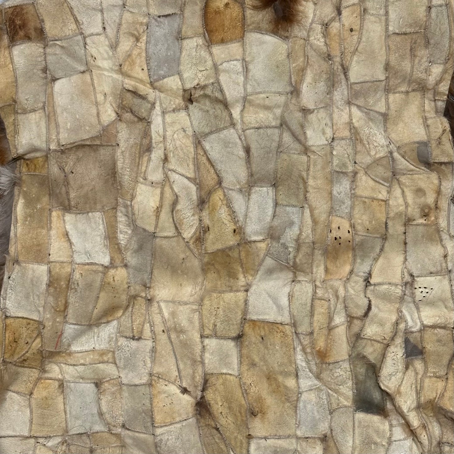 CHRISTIAN DIOR Fall Winter 2001 Patchwork Leather Fur Vest