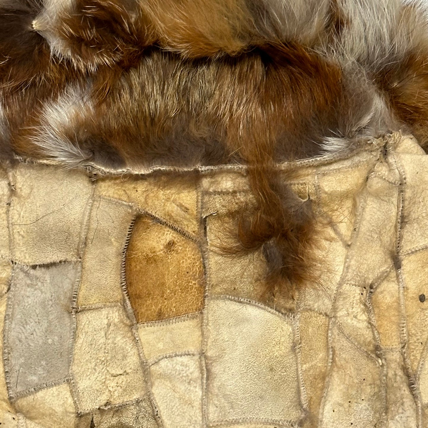 CHRISTIAN DIOR Fall Winter 2001 Patchwork Leather Fur Vest