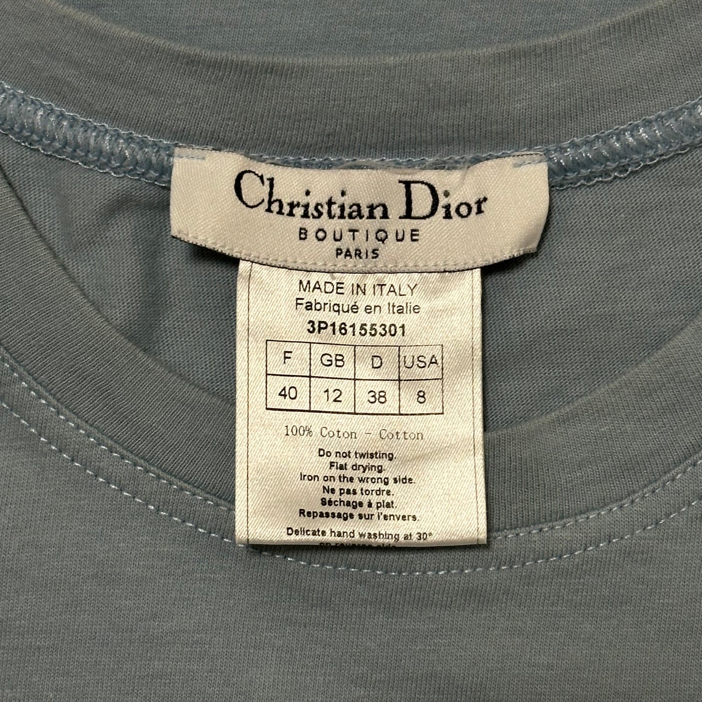 CHRISTIAN DIOR Spring Summer 2003 "J'ADORE DIOR" Tank Top