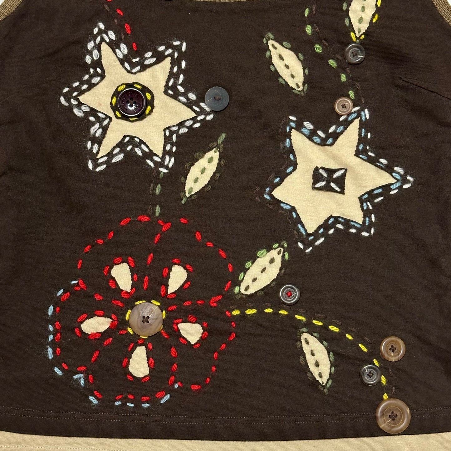 D&G 2002 Fall Winter Embroidered Floral Tank Top