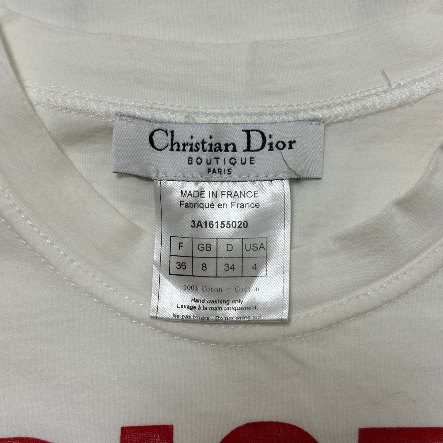 CHRISTIAN DIOR Spring Summer 2003 "DIOR THE LATEST BLONDE" Print T-Shirt