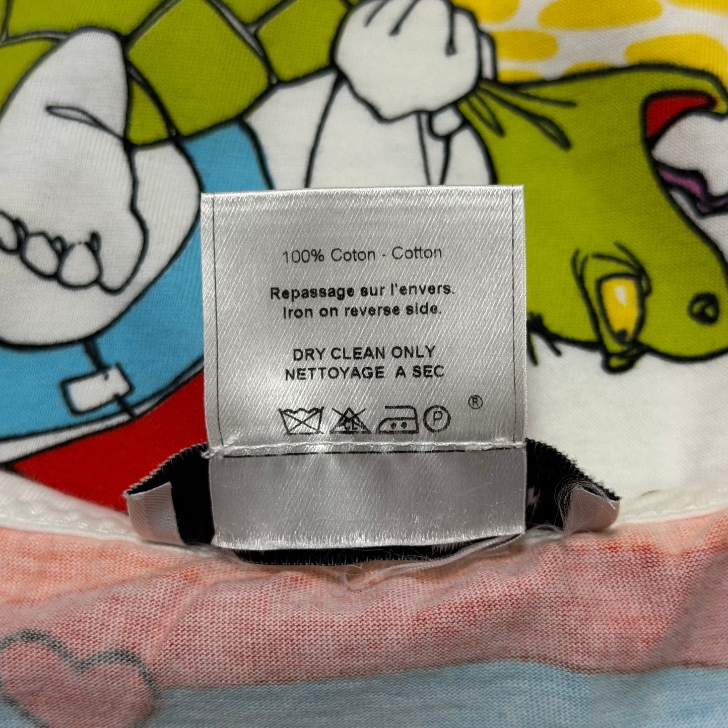 CHRISTIAN DIOR Spring Summer 2002 Rainbow Cartoon Print “DIOR” Camisole