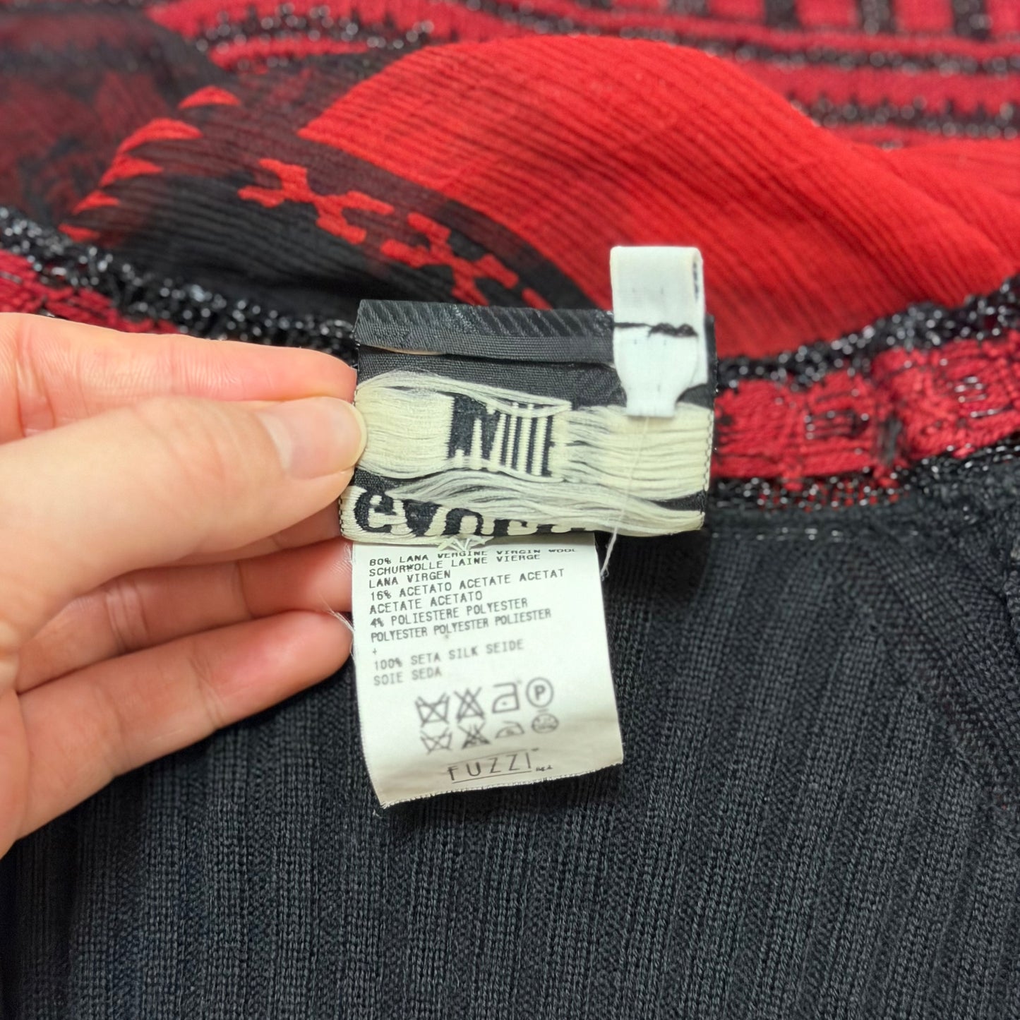 JEAN PAUL GAULTIER Vintage Silk Chiffon Knit Button-Up Cardigan