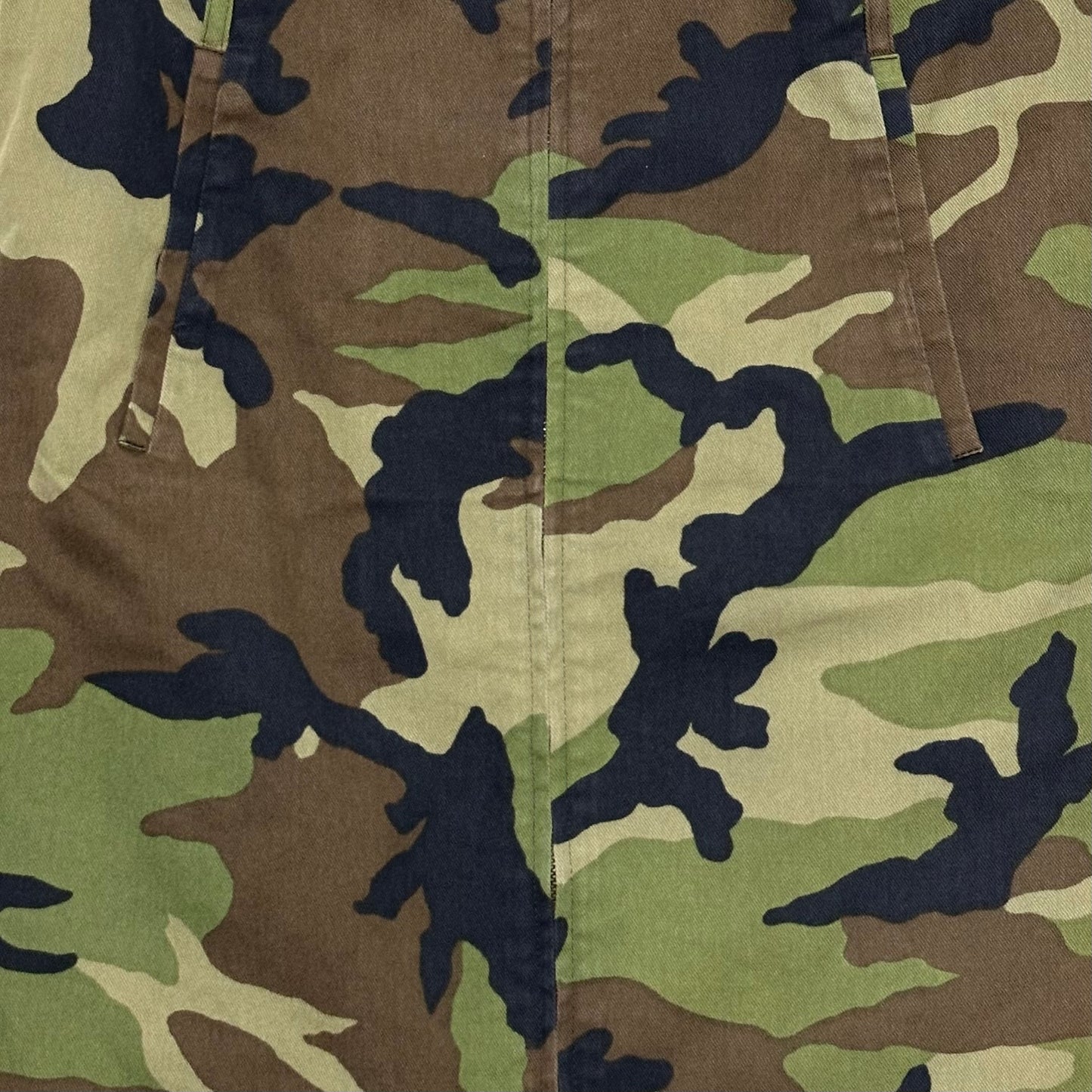 CHRISTIAN DIOR Spring Summer 2001 Camouflage Zip Up Maxi Skirt