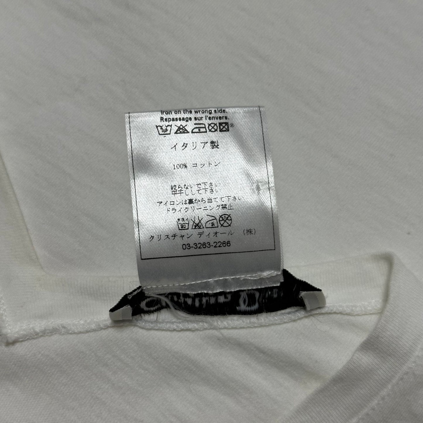 CHRISTIAN DIOR Fall Winter 2003 "J'ADORE DIOR" V-neck T-Shirt