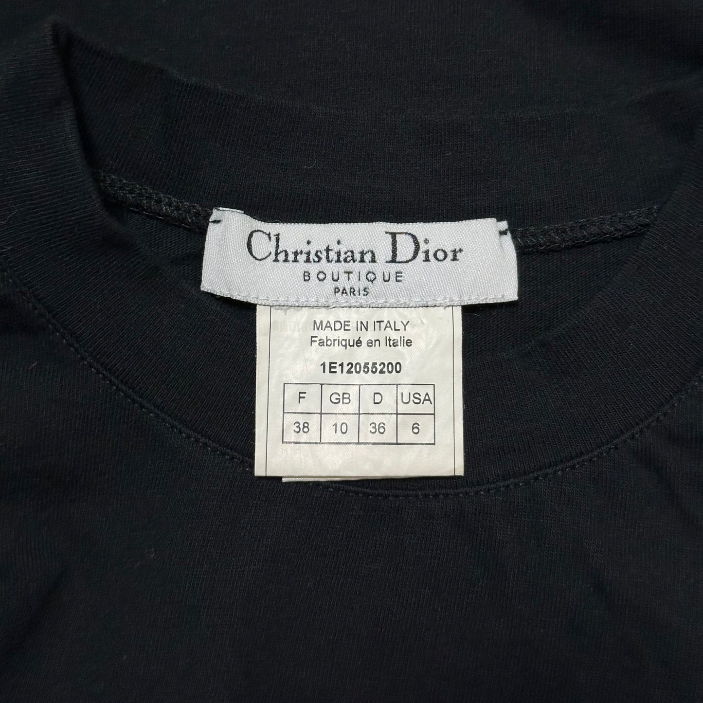 CHRISTIAN DIOR Spring Summer 2001 Zipper Tank Top