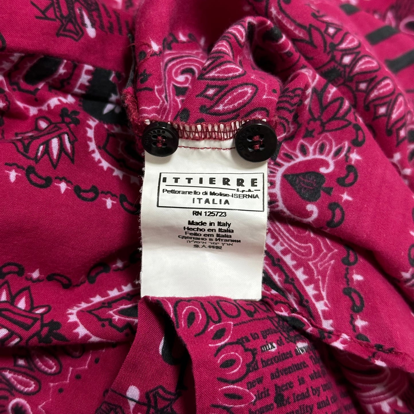 JOHN GALLIANO Newspaper Print Paisley Shirt