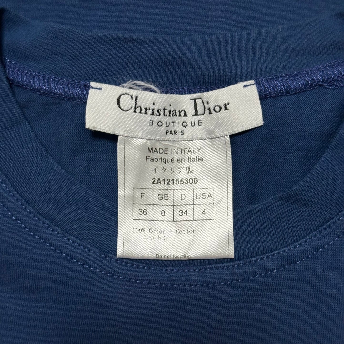 CHRISTIAN DIOR Fall Winter 2002 "J'ADORE DIOR" Tank Top