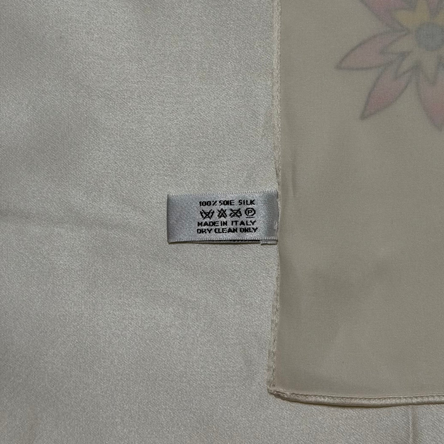CHRISTIAN DIOR Spring 2005 "J'ADORE DIOR" Cartoon Girl Silk Scarf