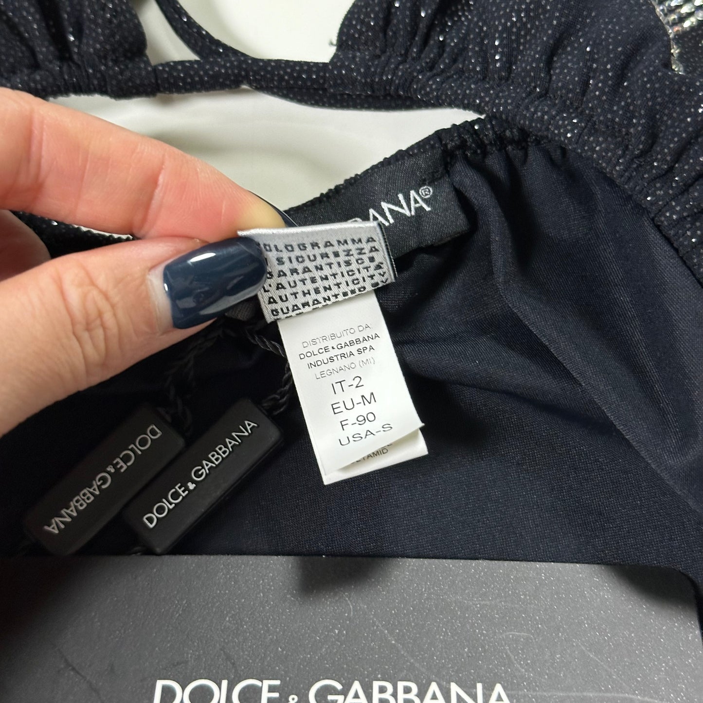 DOLCE&GABBANA Spring Summer 2005 Swarovski DG Logo Bikini