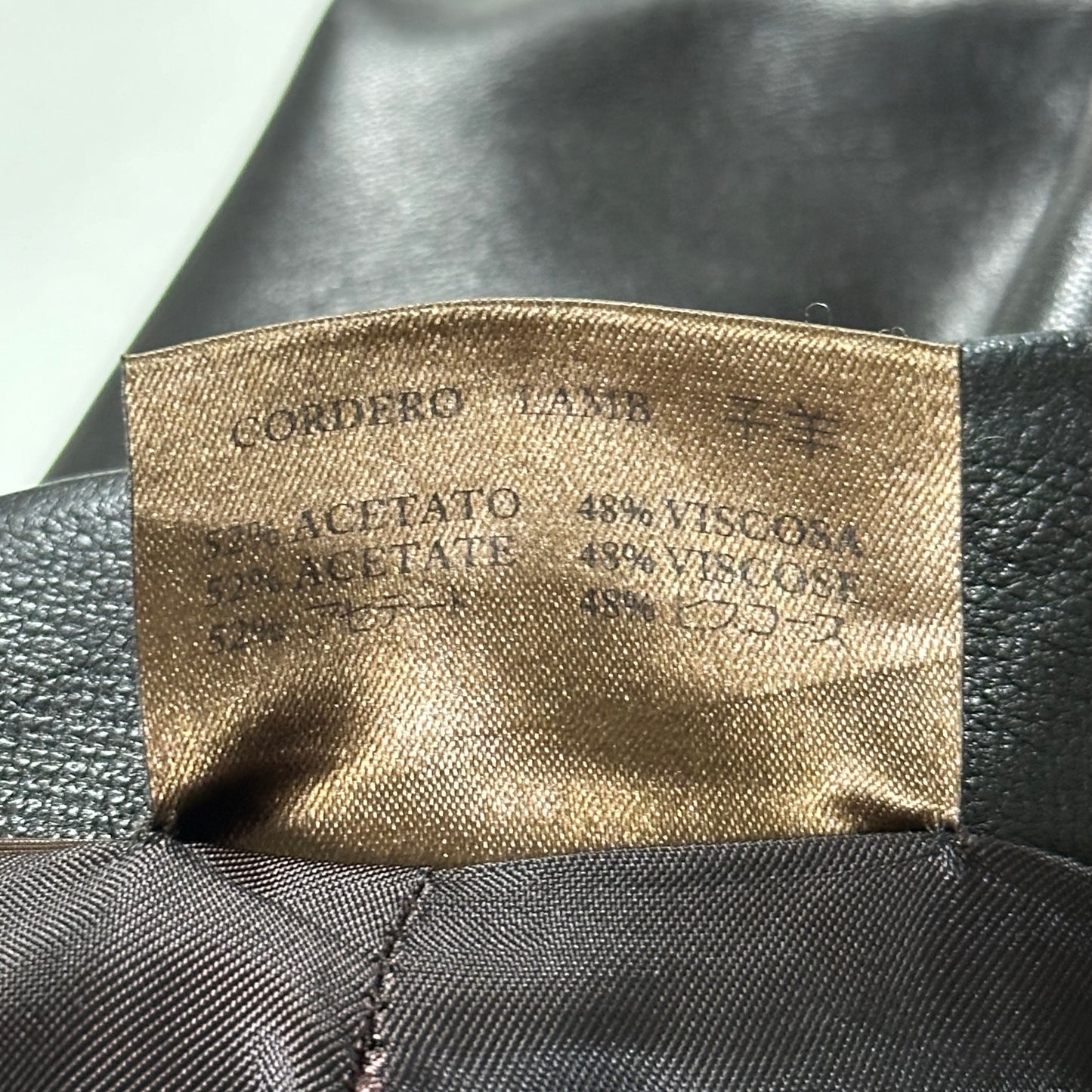 LOEWE Leather Straight Leg Pants